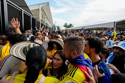 Copa America final 2024: Fans wait to enter the stadium